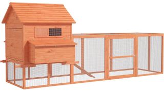 PawHut 145" Rabbit Hutch with Run