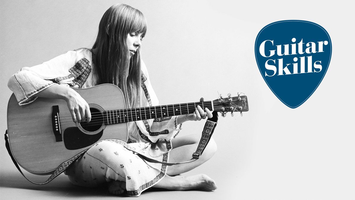 Learn 4 guitar chords from Joni Mitchell songs