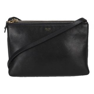 Celine black leather trio bag