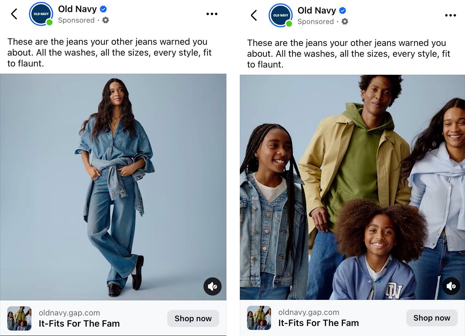 Old Navy ads