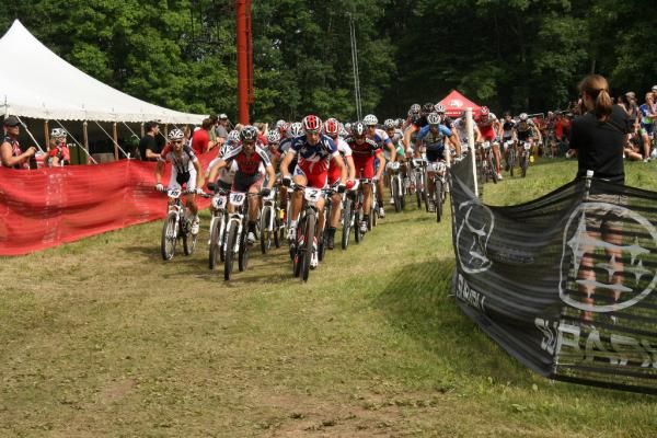 The elite men are off at the US Pro XCT Subaru Cup
