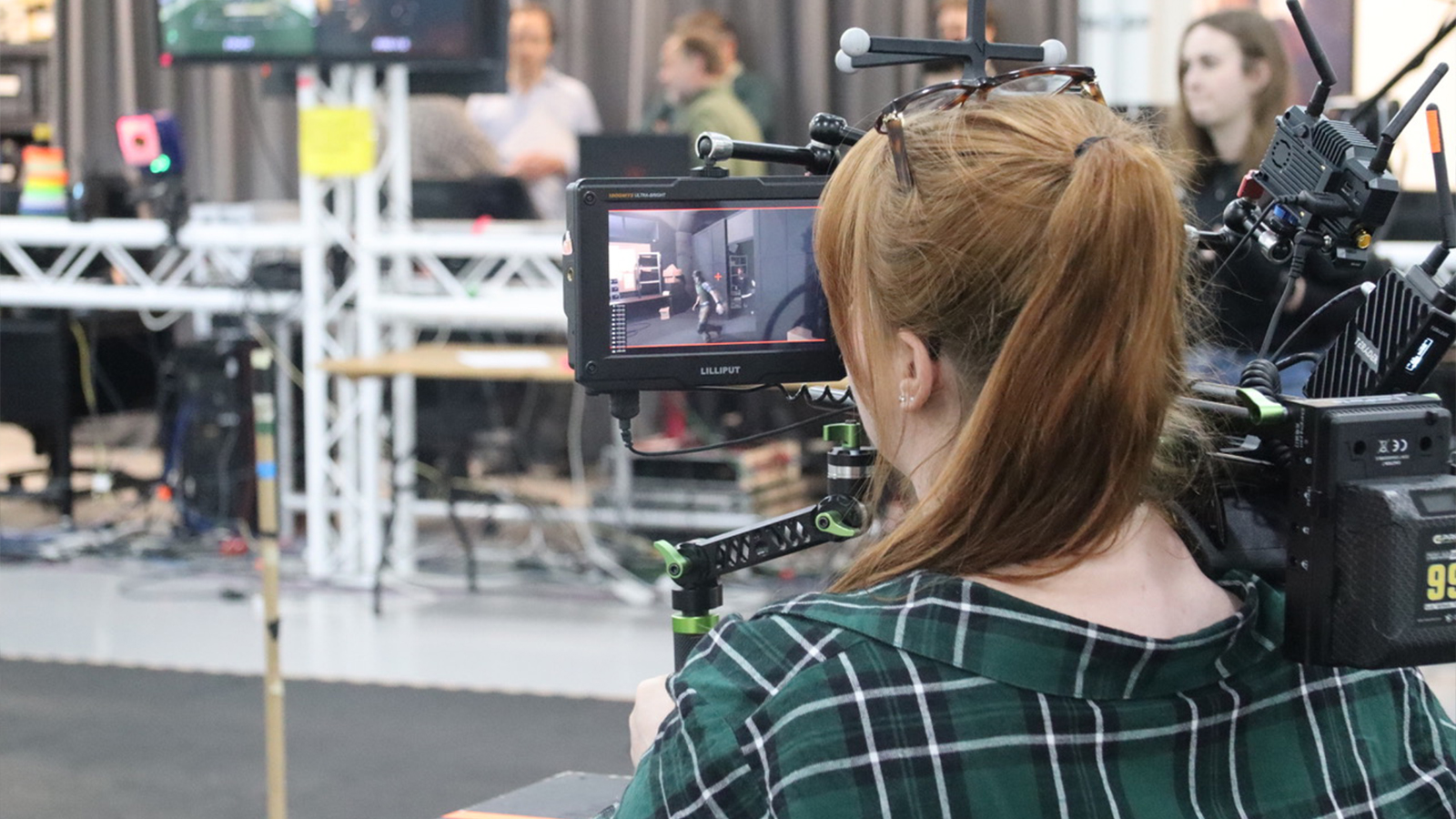 People on a motion capture set