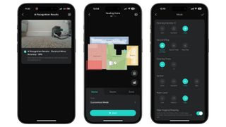 eufy Clean app showing three uses on an iPhone