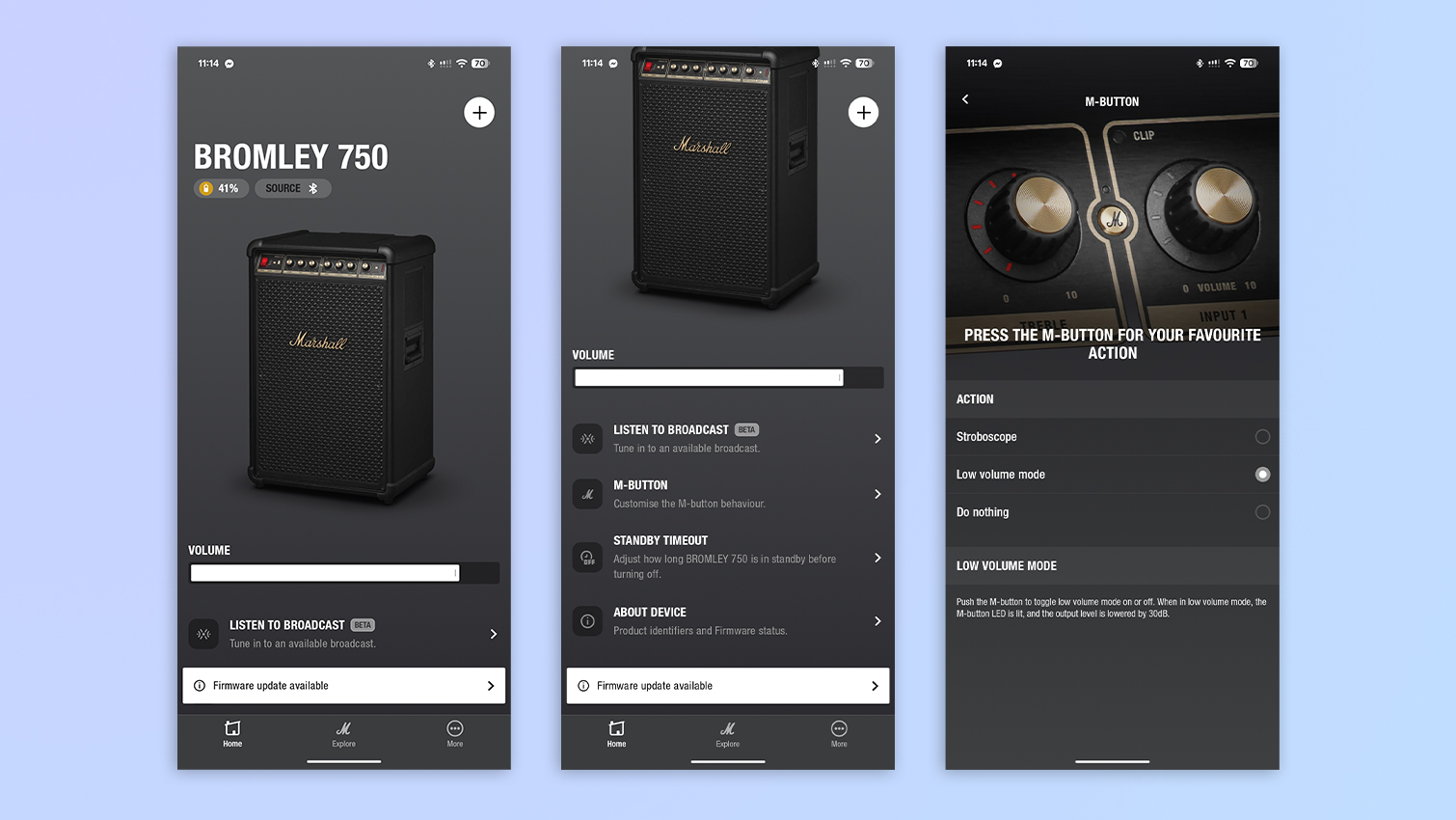 Marshall smartphone app