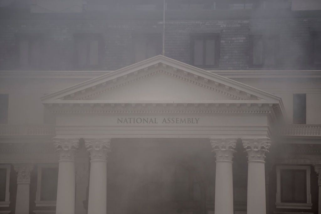 Fire at South African Parliament