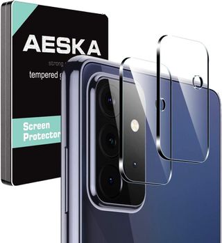 Aeska Camera Tempered Glass Galaxy A72 Render