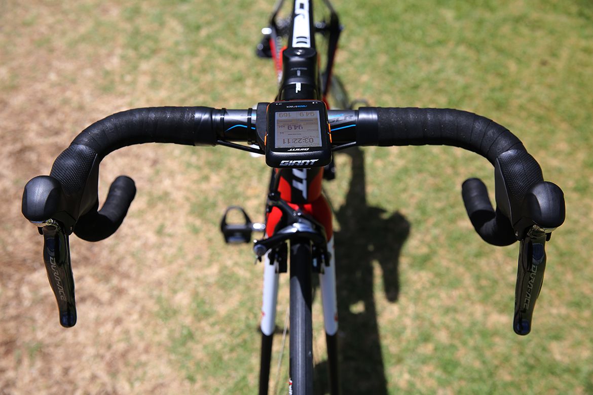 The cockpit of Simon Geschke's Giant