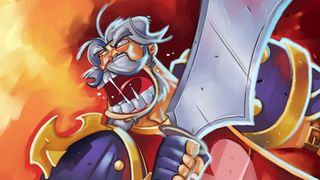 Hearthstone full art of Leeroy Jenkins card