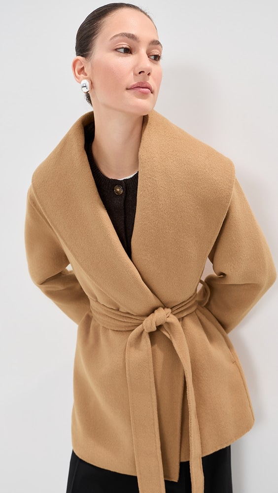 Cora Wrap Coat - Camel