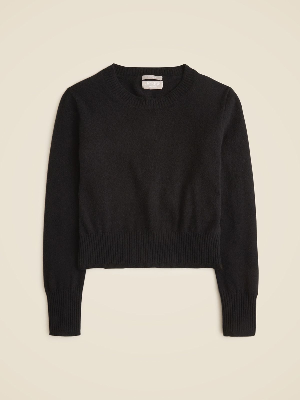 j.crew, Cashmere Shrunken Crewneck Sweater