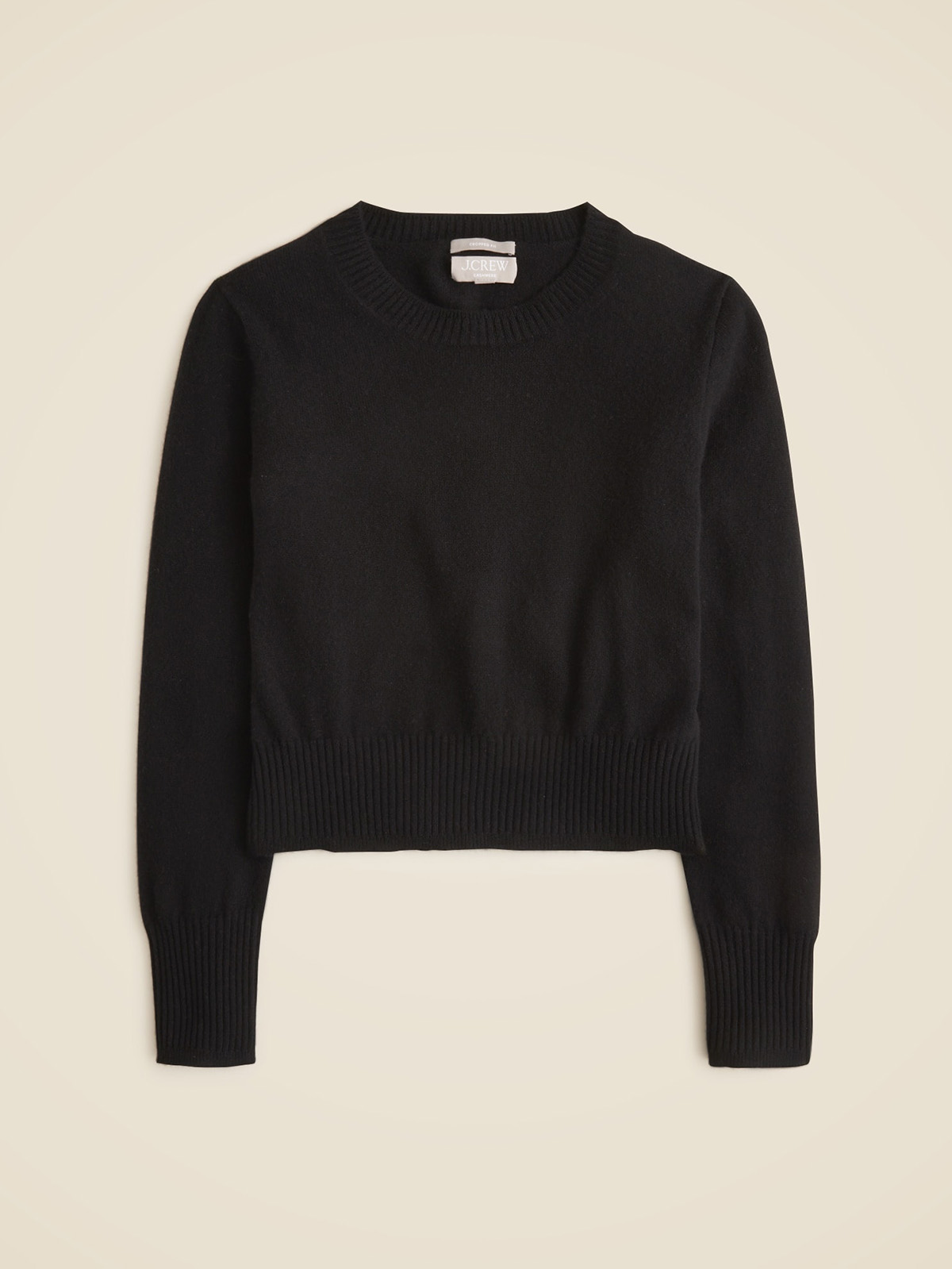 j.crew, Cashmere Shrunken Crewneck Sweater