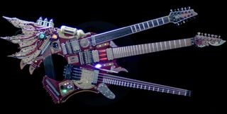 Steve Vai's triple-neck Ibanez Hydra guitar