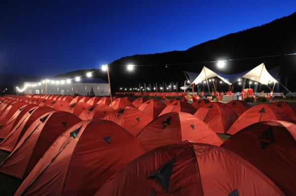 Accommodations for the trip are tents