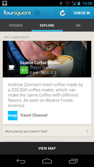 Foursquare Explore UI 2