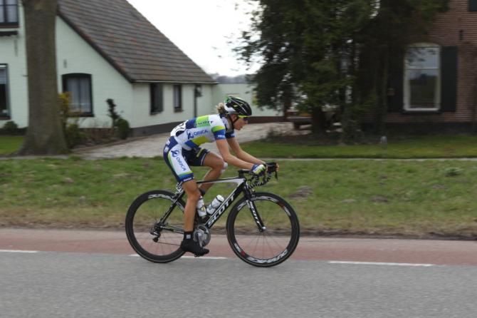 Shara Gillow (Orica - AIS) made a solo break