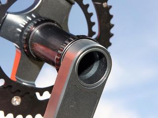 Praxis uses a giant 35mm spindle for its prototype Turn road crank design.
