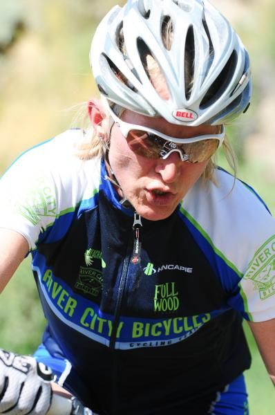 Sue Butler's (River City Bicycles) return to racing seemed to go very well.