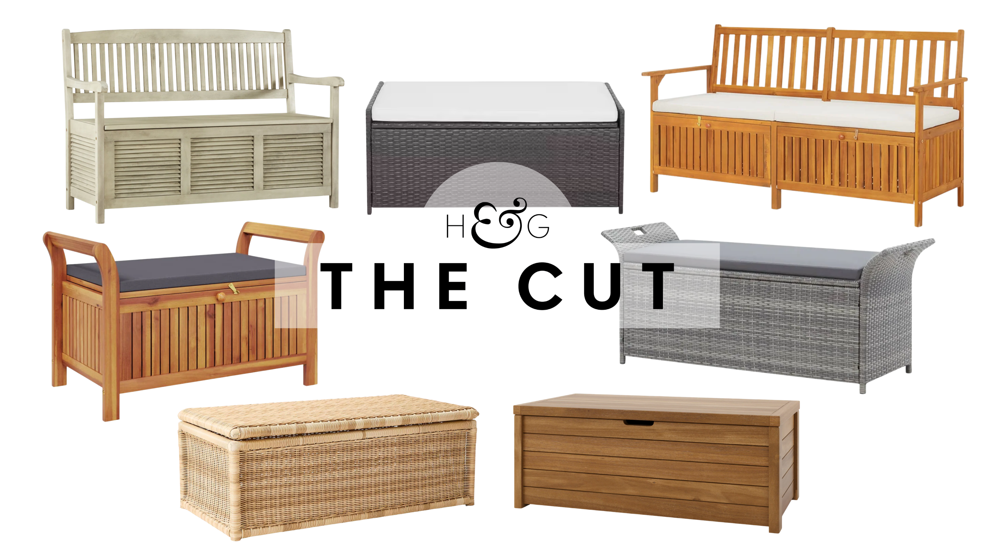 outdoor storage benches