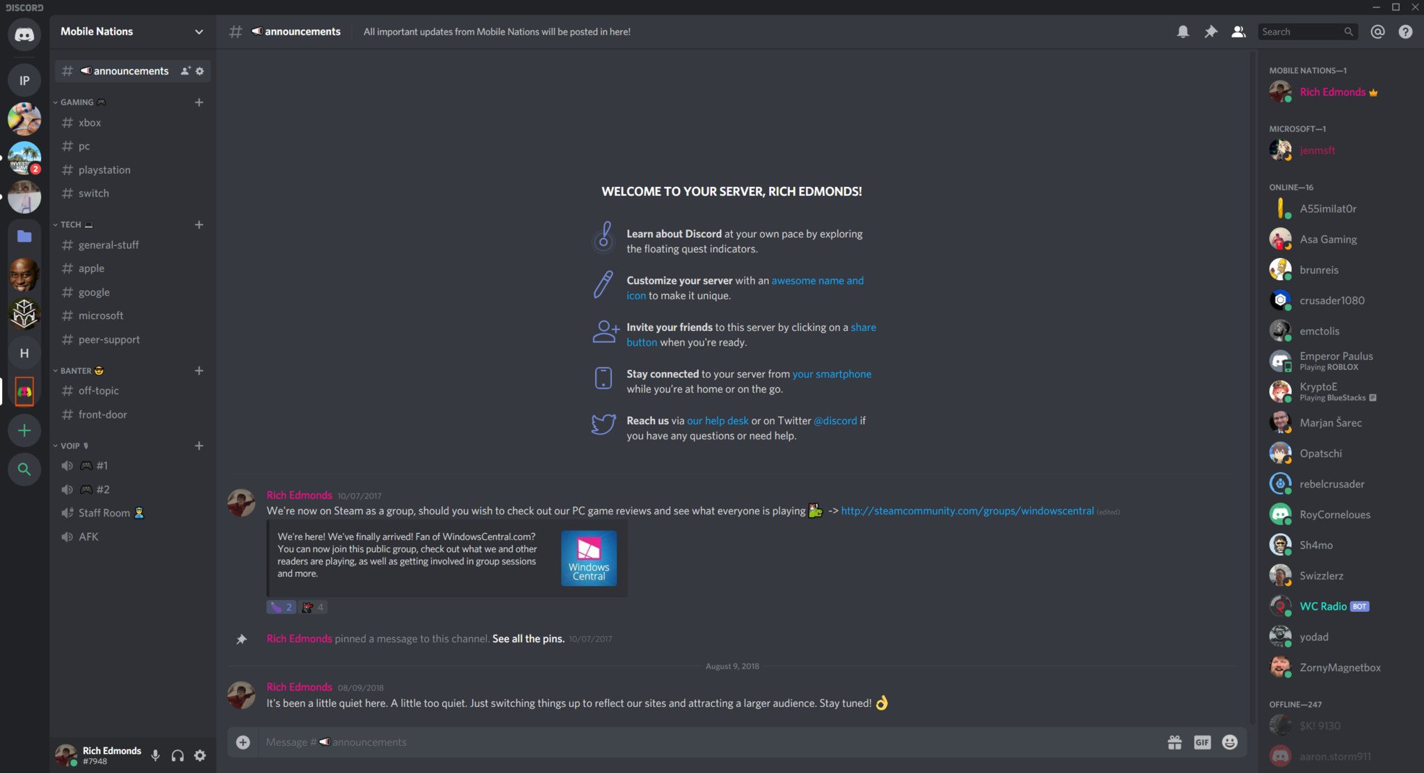 dTools - member list saver for Discord