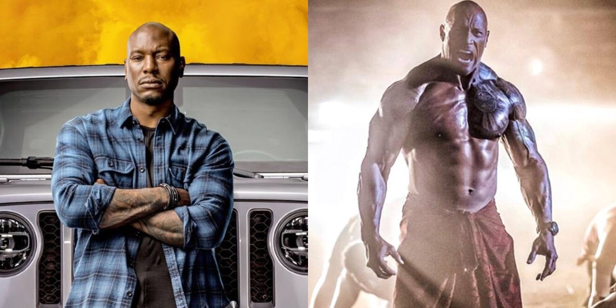 Tyrese Gibson and Dwayne Johnson side by side