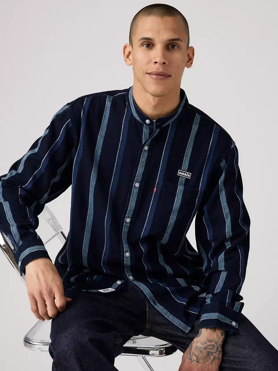 Oasis Levi's collection: Striped long sleeve shirt