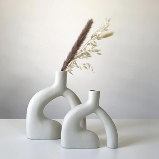 Abstract ceramic shape vase set from Amazon.