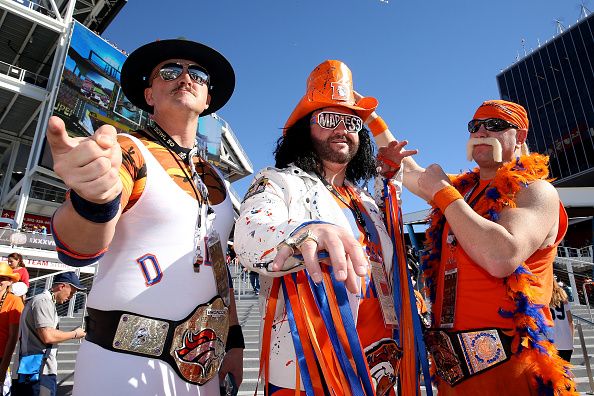 Fans of the Denver Broncos at Super Bowl 50.