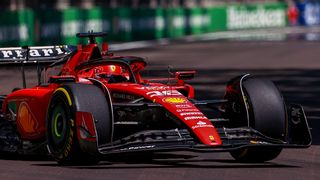 Charles Leclerc (#16) of Ferrari and Monaco during the sprint race of the F1 Grand Prix of Azerbaijan at Baku City Circuit on April 29, 2023 in Baku, Azerbaijan