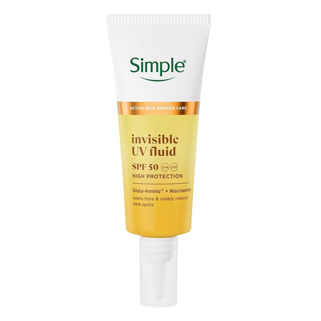 Simple invisible UV Fluid with SPF 50