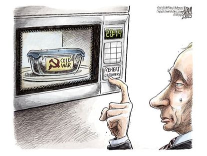 Political cartoon Russia Putin Cold War