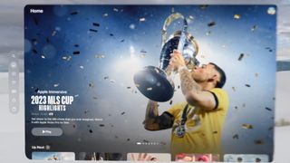 Major League Soccer MLS Cup highlights on Apple Vision Pro