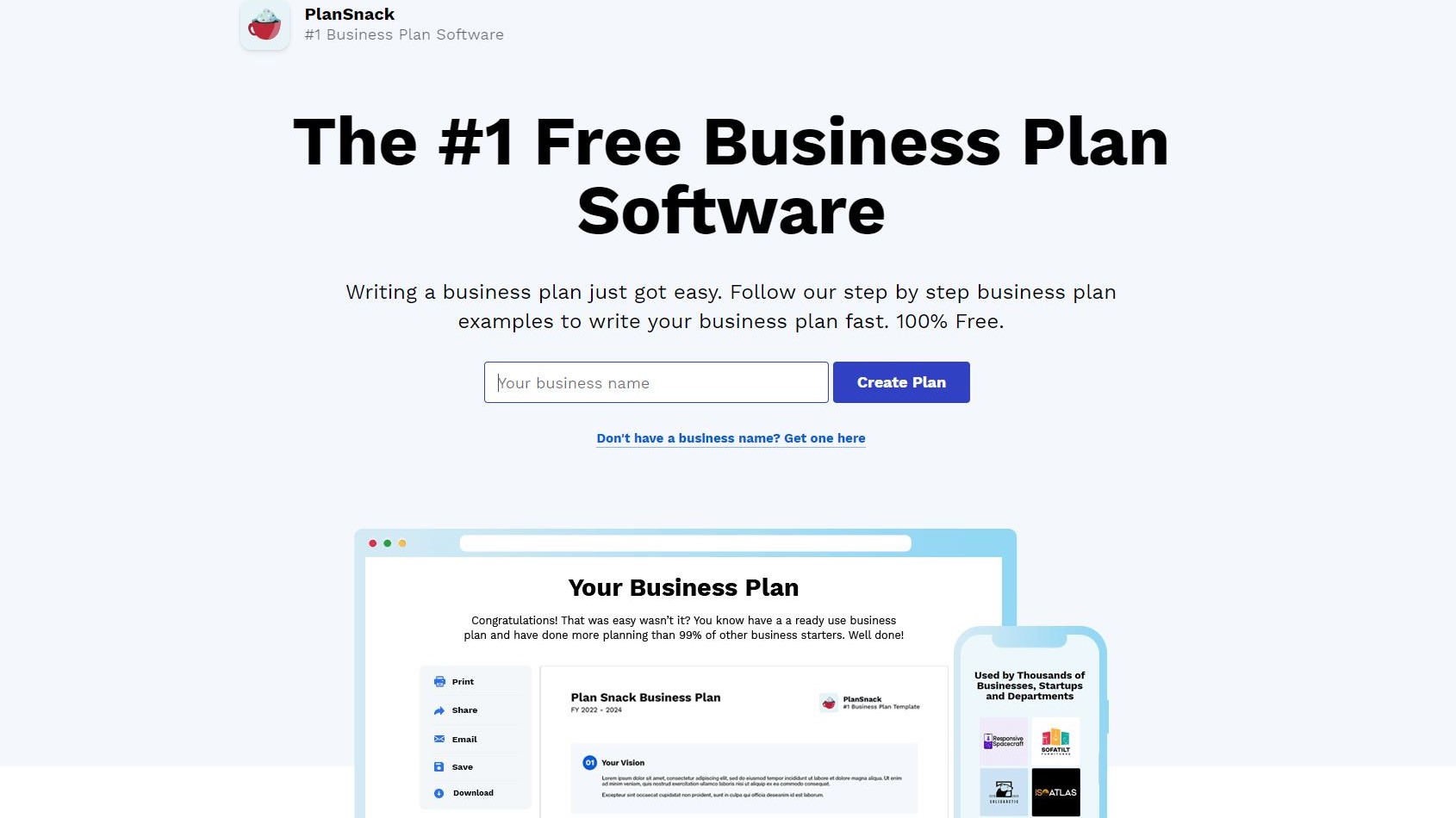 PlanSnack Review Listing