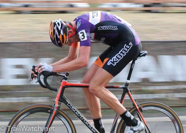 Ryan Trebon (Kona) making a futile effort to close the gap to Powers.