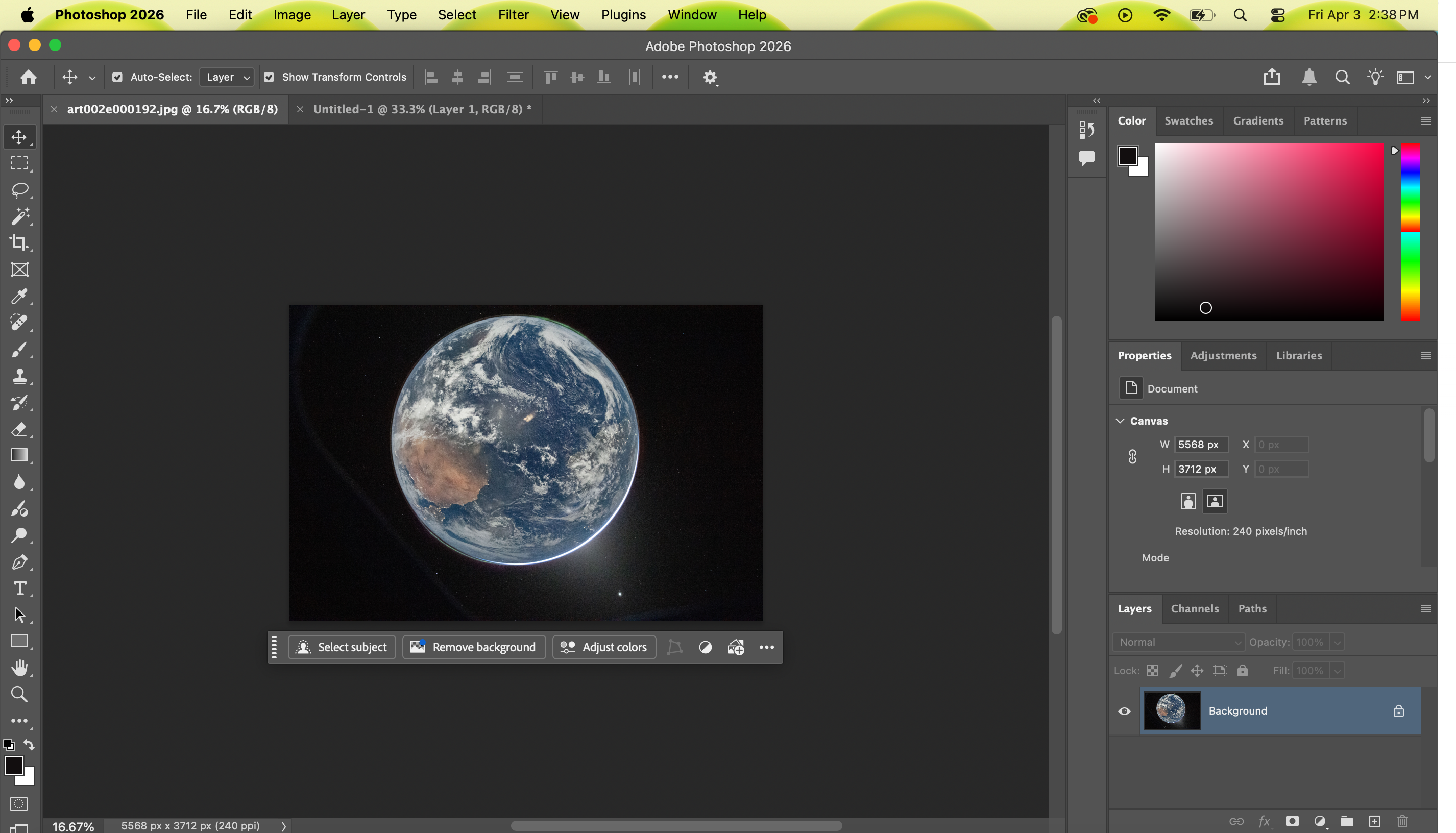 Artemis II Earth Image wallpaper process