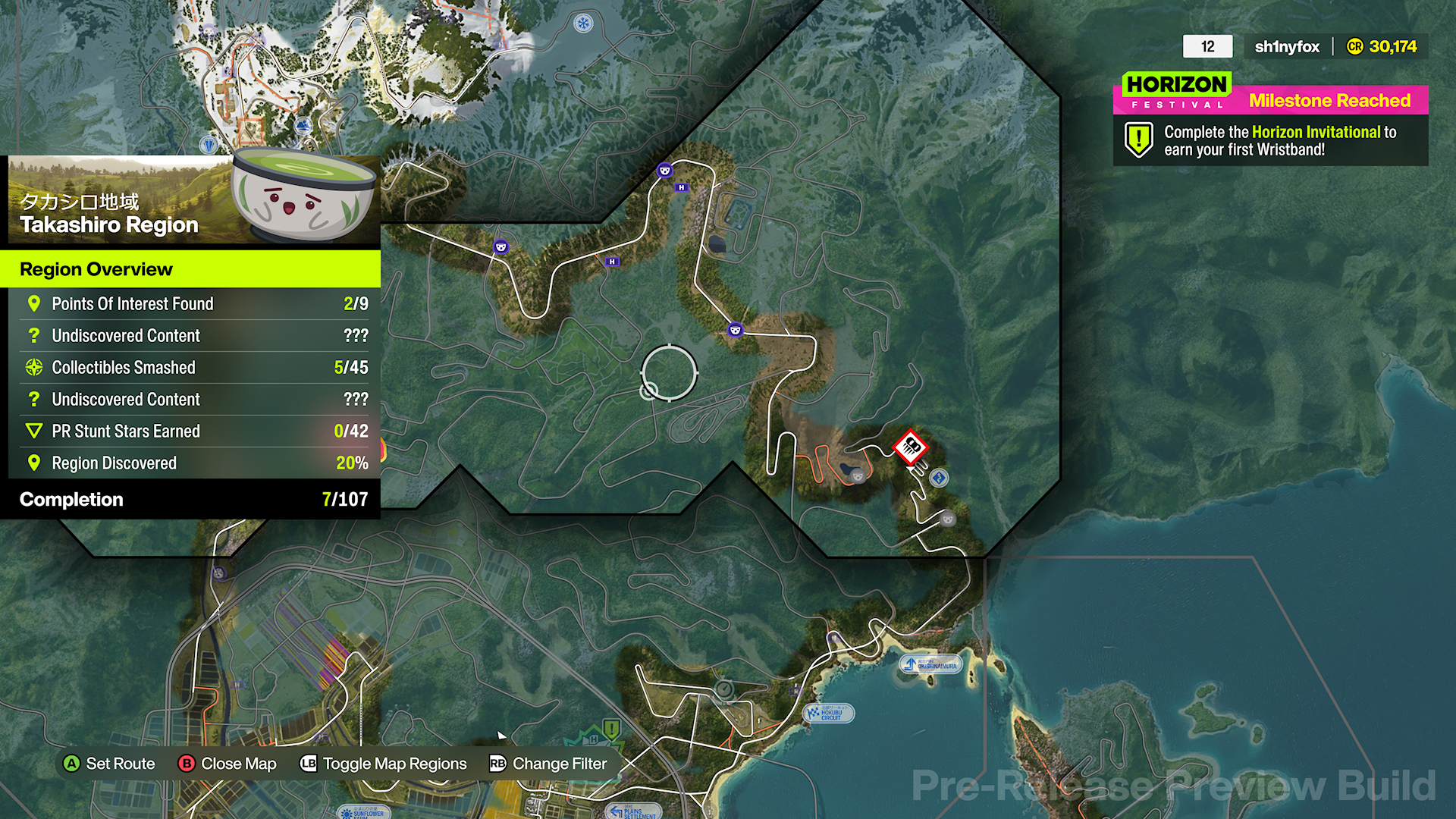 Examining each region on the Forza Horizon 6 map. 