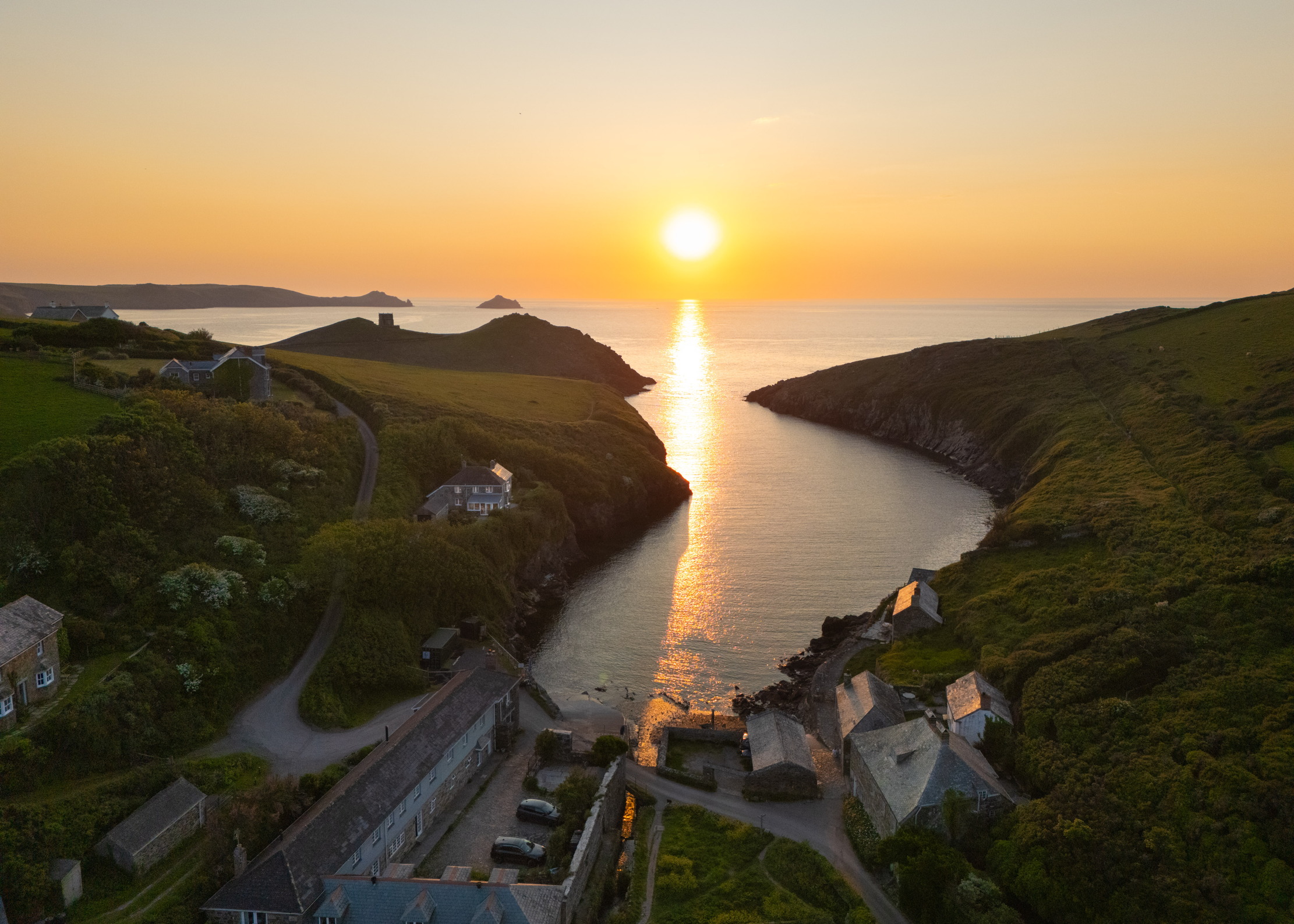 Images of the glorious cove-side home of Tregwyn in Cornwall