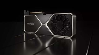 Une RTX 4090 imaginée sur un fond noir