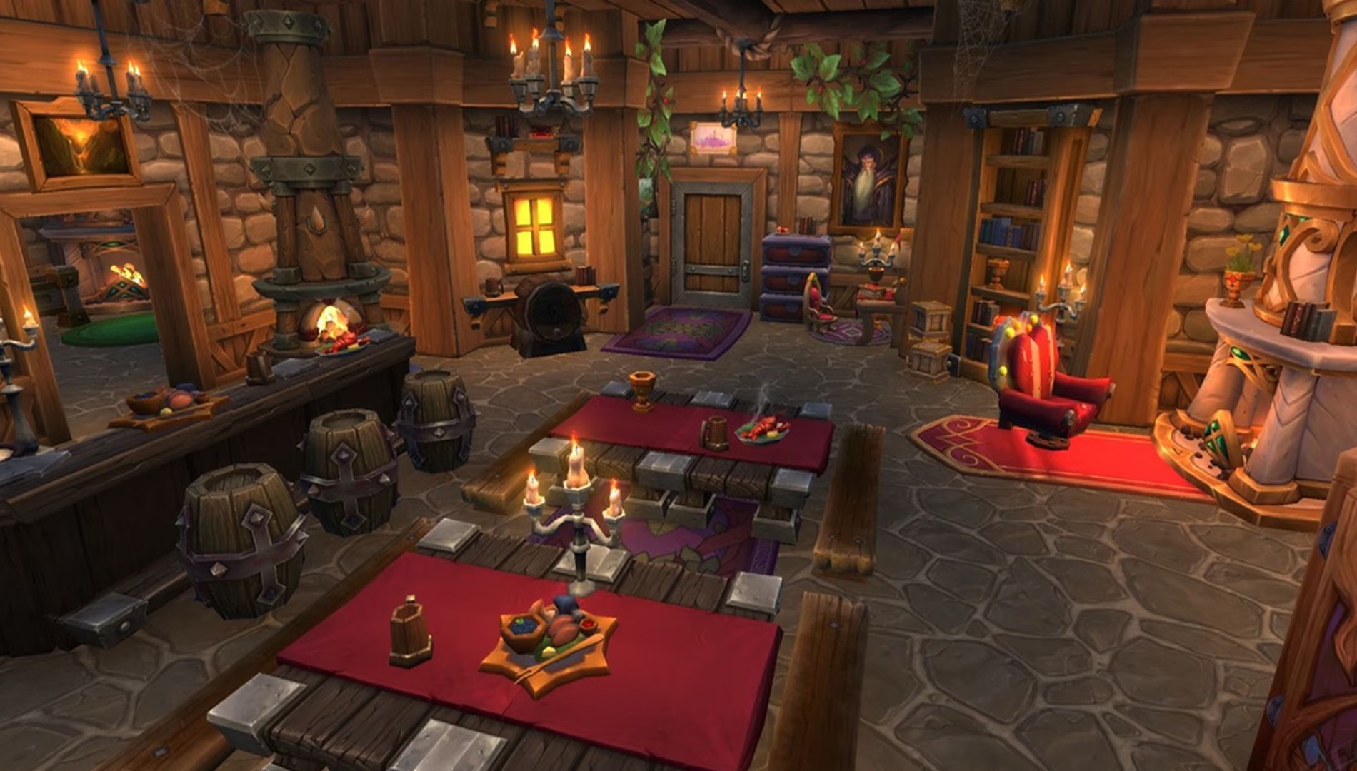 Promotional screenshot of Player Housing in World of Warcraft