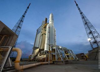 Ariane 5 With Alphasat Ready for Launch