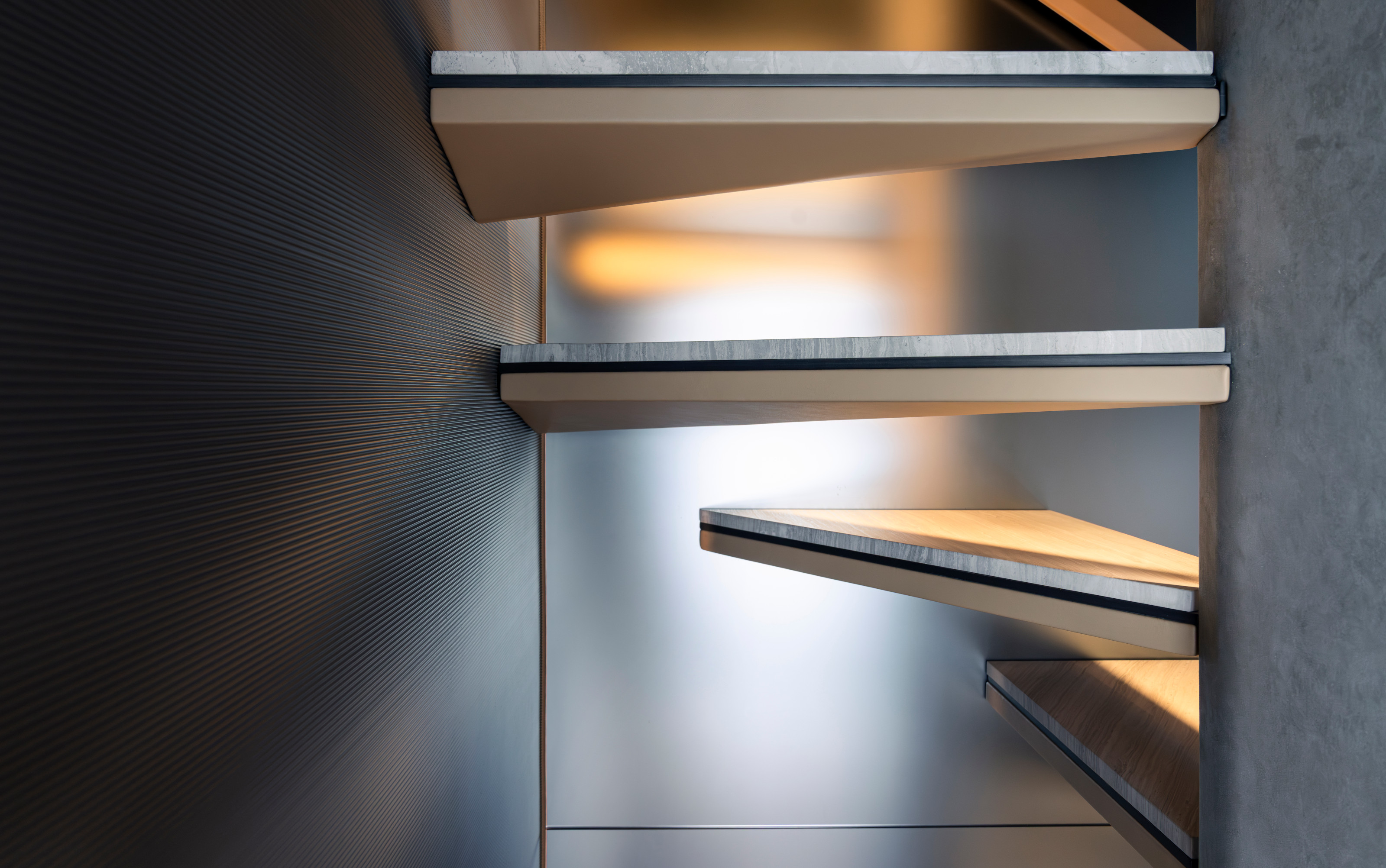 Staircase detail, Grande Trideck