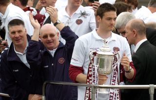 Gordon lifted the Scottish Cup for Hearts in 2006