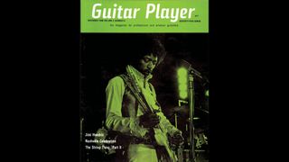 The December 1968 cover of Guitar Player magazine, featuring Jimi Hendrix