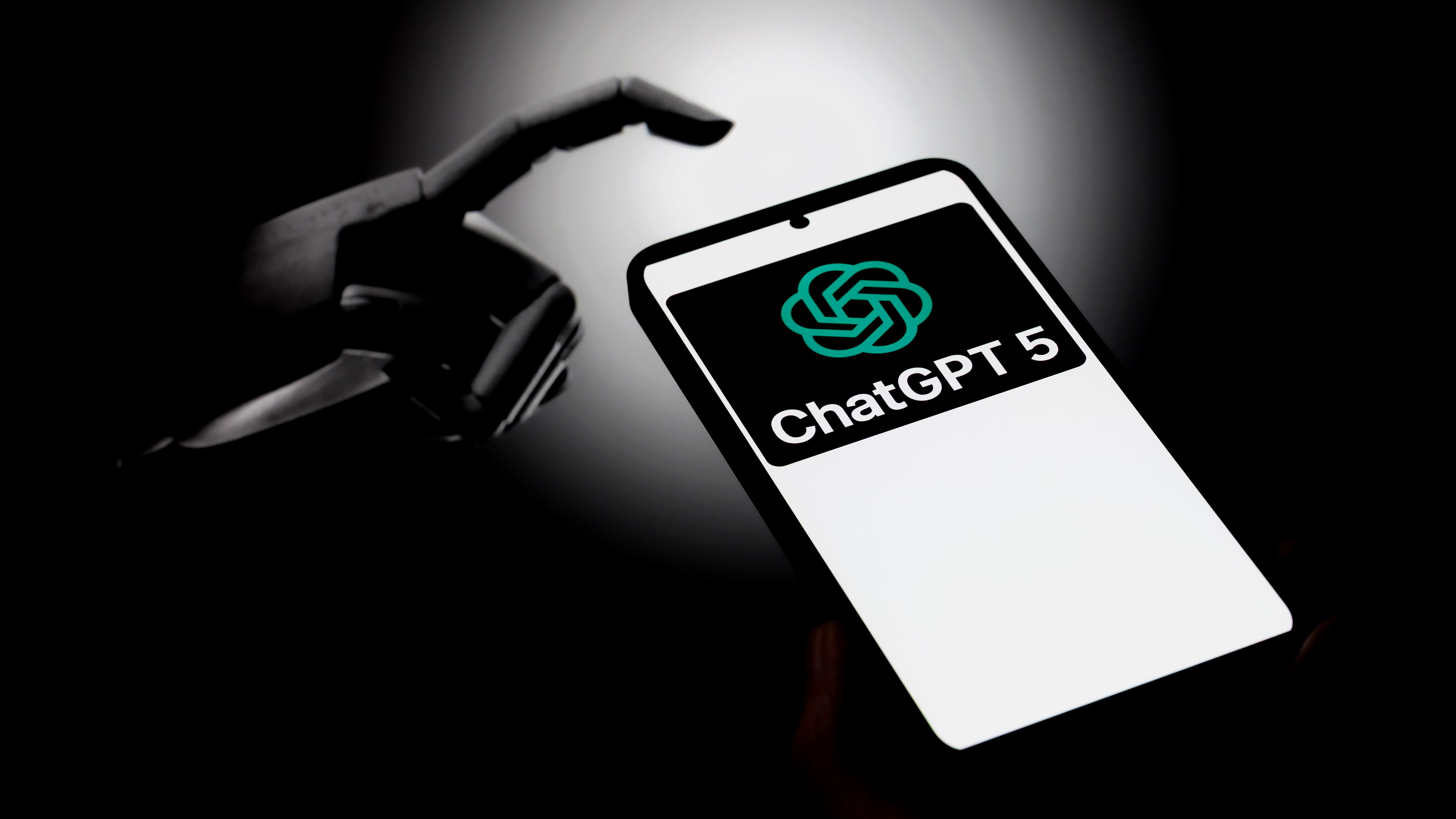 The ChatGPT 5 logo is displayed on a mobile phone. OpenAI announces GPT-5, its latest and most advanced AI model, in Brussels, Belgium, on August 7, 2025. (Photo by Jonathan Raa/NurPhoto via Getty Images)