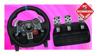 Logitech G29 racing wheel and peddles
