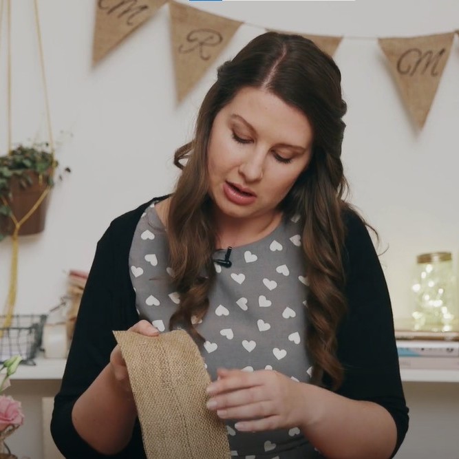 handmade wedding burlap cutlery holders