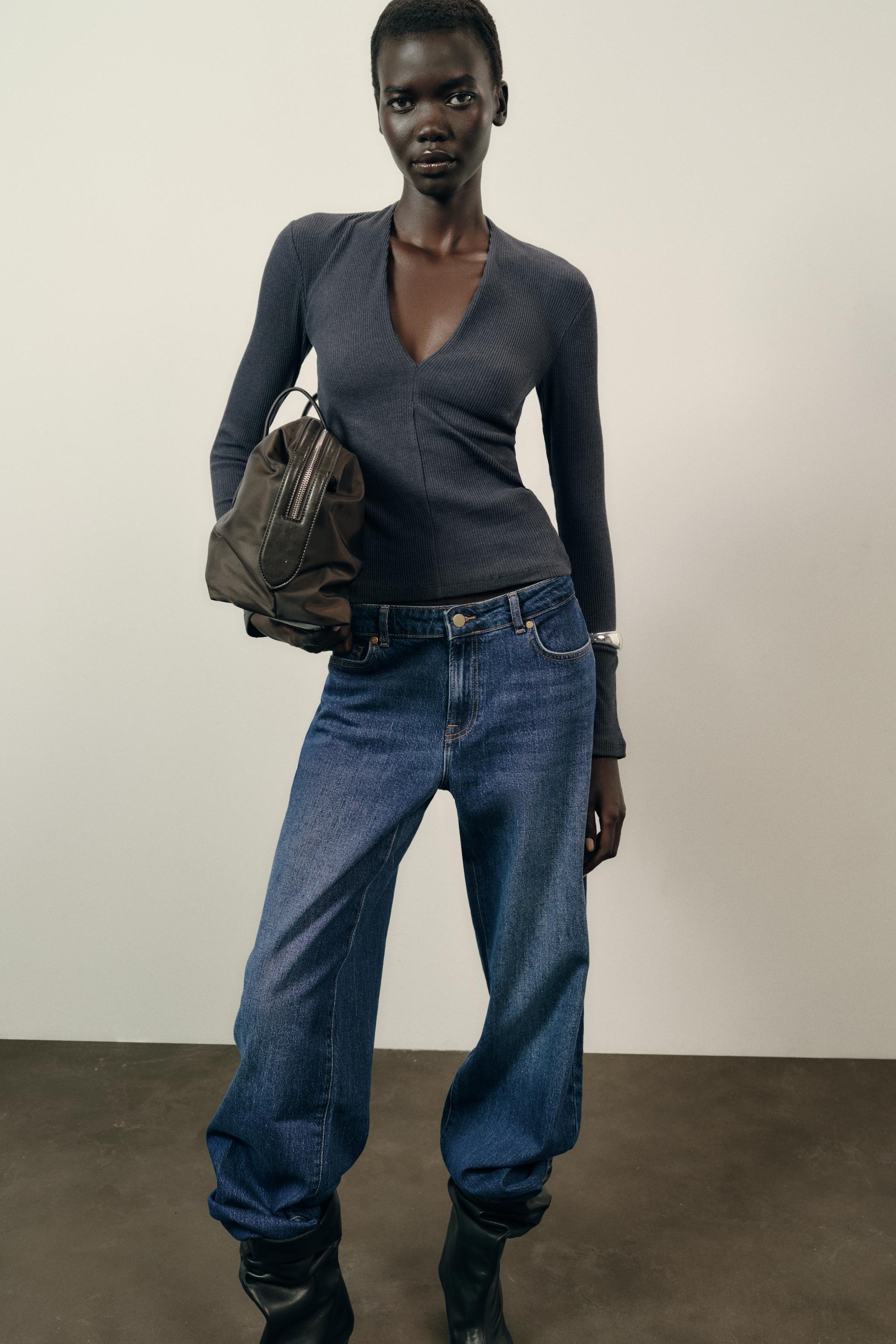 Rib V-Neck Top