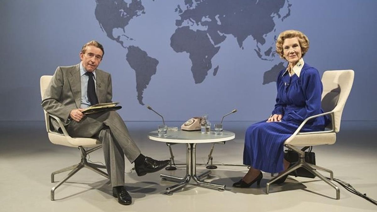 Journalist Brian Walden (Steve Coogan) prepares to grill beleaguered Prime Minister Margaret Thatcher (Harriett Walter) in this two -part series dramatizing their famous TV interview in 1989.