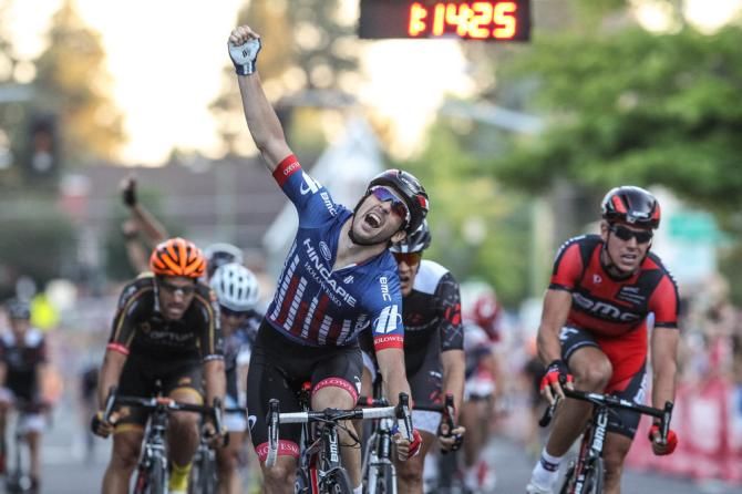 Ty Magner (Hincapie) takes tonights win in the crit.