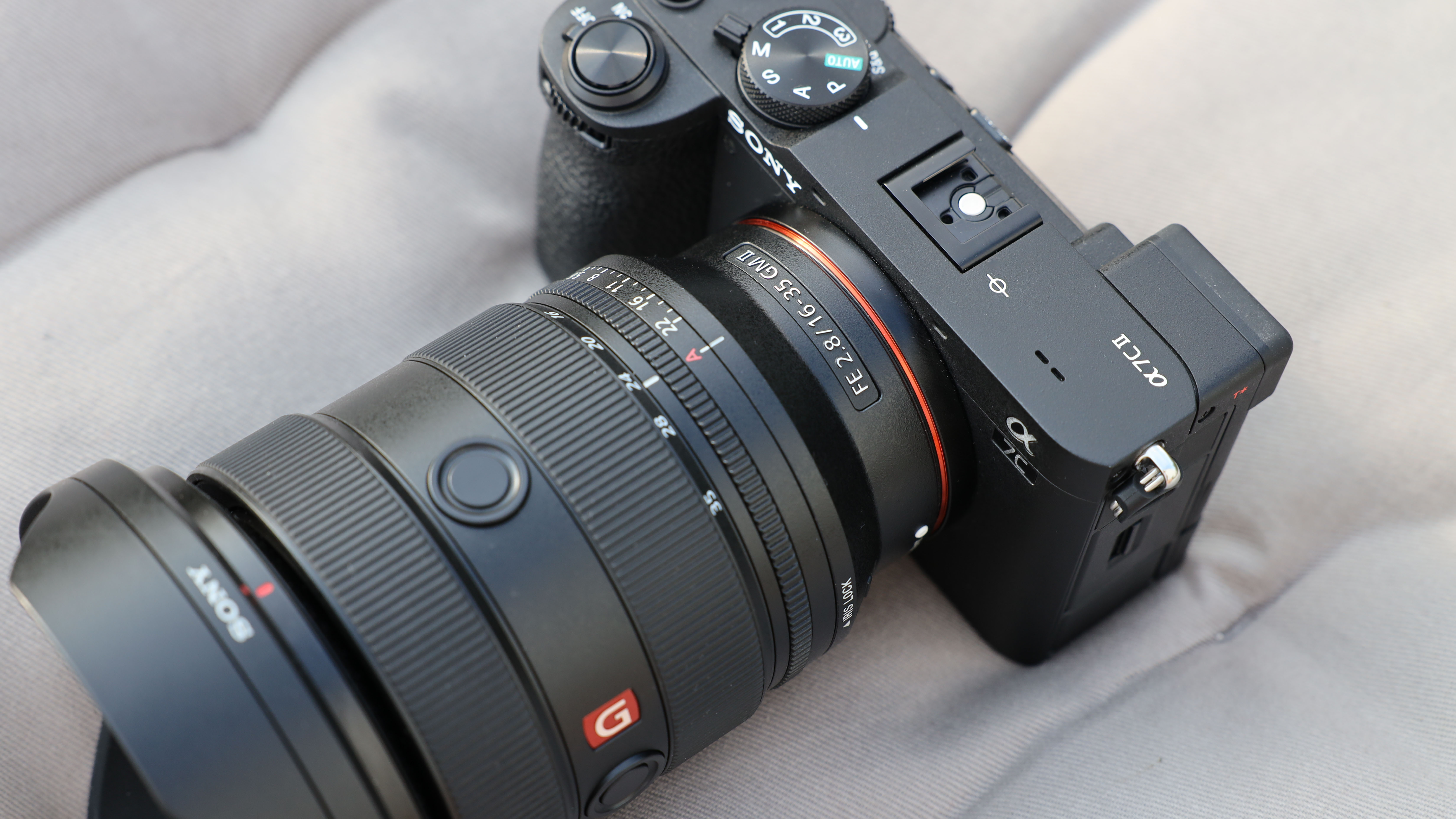 Sony A7C II camera with Sony FE 16-35mm f/2.8 GM II lens