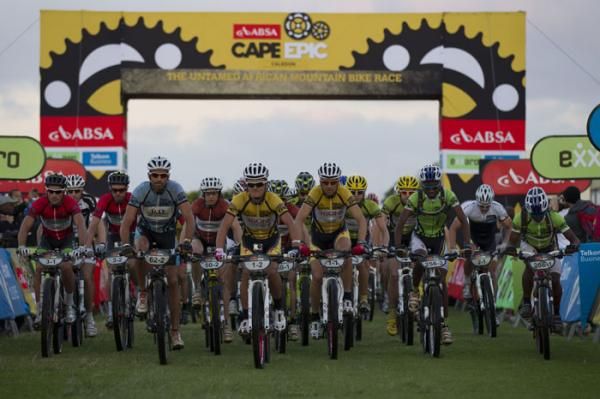 The overall leaders of all categories lead the field out of stage 4